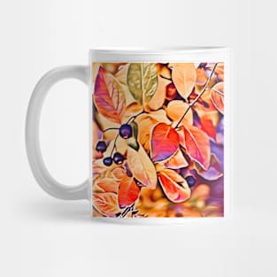 Autumn Leaves with Berries Mug